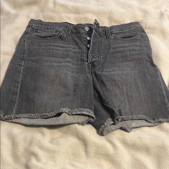 Levi's Pants - Levi's Gray Jean Shorts Casual Distressed Style